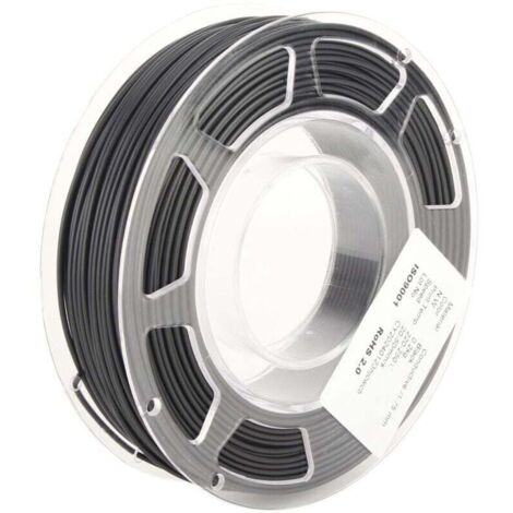 Filament pour imprimante 3D, Filament PLA noir conducteur 1.75mm, 20‑50mm/s