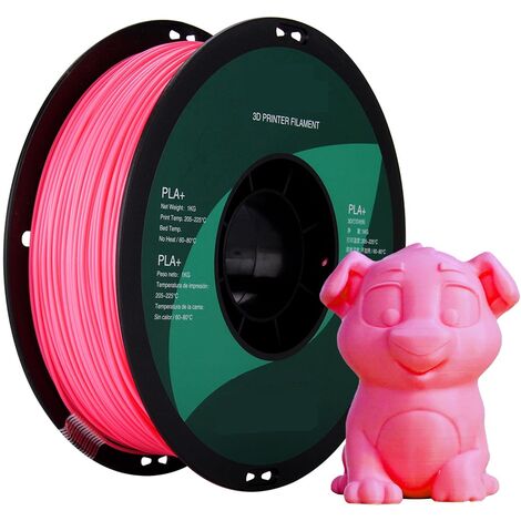 Filamento MINKUROW 1,75 Mm, Filamento De Impresora 3d Pla Plus, Precisión Dimensional +/- 0,03 Mm, Bobina De 1 Kg (2,2 Lbs) Filamento De Impresión 3d Para Impresora 3d, Rosa Claro