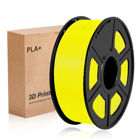 Filamento MINKUROW 1,75 Mm, Filamento De Impresora 3d Pla Plus, Precisión Dimensional +/- 0,03 Mm, Bobina De 1 Kg (2,2 Lbs) Filamento De Impresora 3d Para Impresora 3d, Amarillo