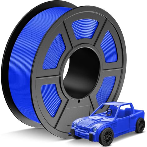 Filamento PLA azul de 1,75 mm y 1,1 kg, filamento PLA de alta tenacidad para impresoras 3D, precisión dimensional de +/- 0,02 mm, bobina de 1,1 kg (2,4 lb), apto para la mayoría de impresoras 3D FDM.