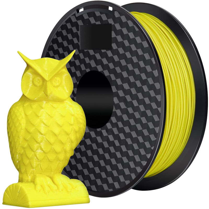Image of Creatorally - Filamento pla da 1 kg per stampante 3D, diametro filo 1,75 mm Materiale di stampa per parti stampante 3D (giallo)