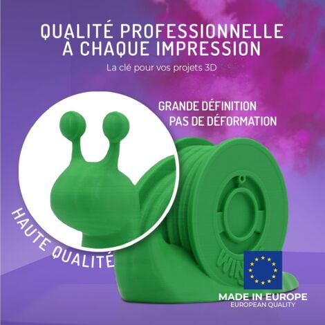 Filamento PLA HD 1,75 mm verde avocado, per stampa 3D, bobina PLA da 300 g, filamento per stampante 3D, materiale per stampa 3D, precisione dimensionale +/- 0,05 mm, facile da stampare