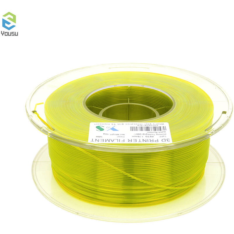 

Filamentos de impresora 3D YouSu PETG Filamentos 1,75 MM Precision dimensional Alta tenacidad Consumibles de impresion 3D Carrete de 1 kg,Amarillo