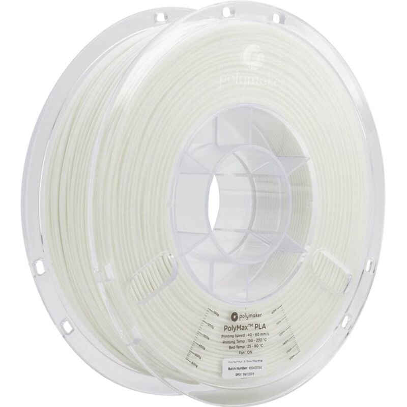 Polymaker PA06002 PolyMAX Tough Filament PLA rigidité élevée, résistance élevée à la traction, résiste aux chocs 1.75 m
