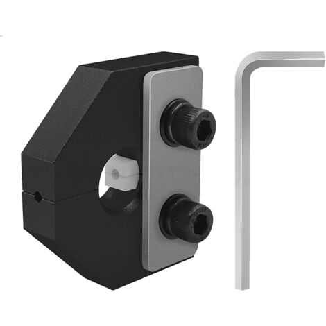 Filamentschweißanschluss, hochfester, präziser 3D-Drucker-Filamentsensoranschluss mit Schraubenschlüssel für 1,75 mm PLA ABS, Schwarz