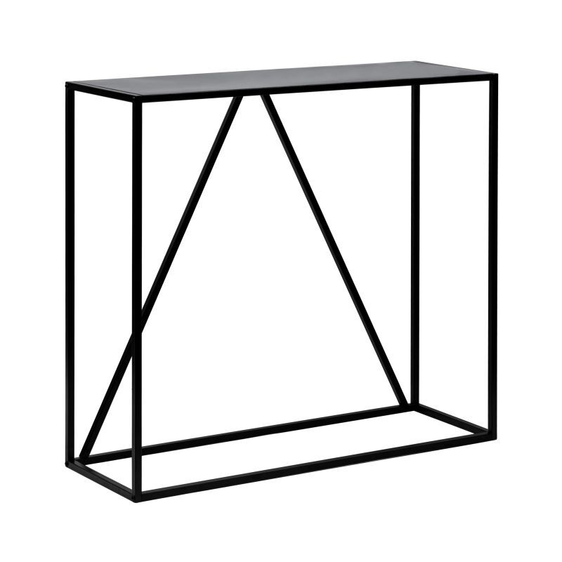 Loungitude - Console filar en métal noir - 90x30 cm