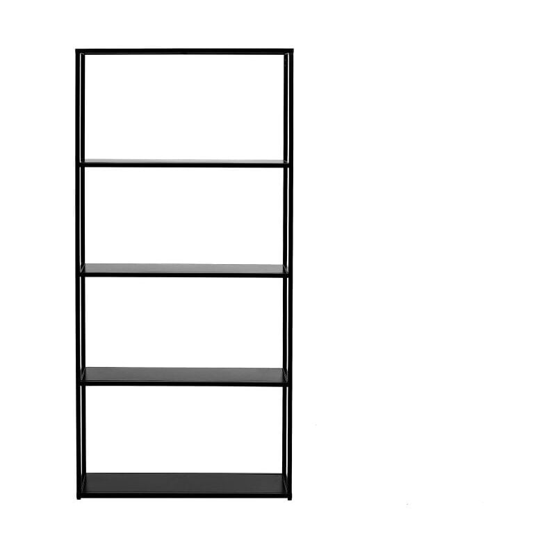 Etagère filar en métal - 75 x 27 x 154 cm - Noir - Noir