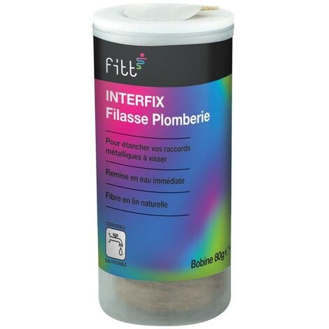 Filasse de plomberie Interfix 80g - Fitt