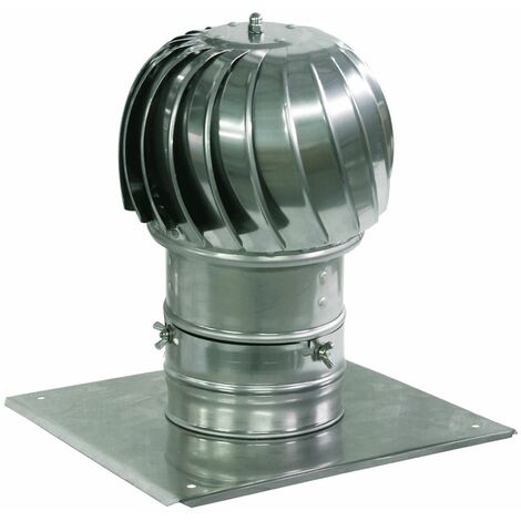 Filature cheminée capot aluminium conduit de ventilation au toit supplémentaire plaque 130mm