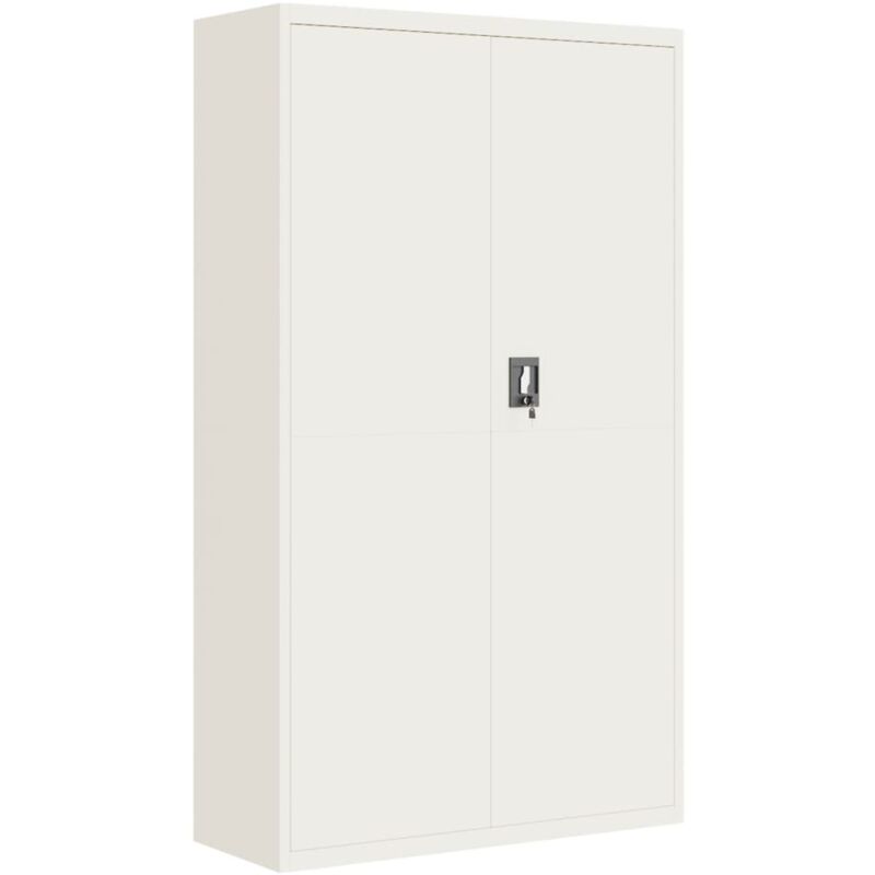 File Cabinet White 105x40x180 Cm Steel Vidaxl