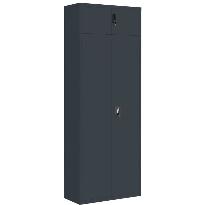 File Cabinet Anthracite 90x40x240 Cm Steel Vidaxl