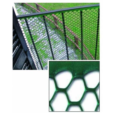 File en plastique hexagonale 20x19 Vert 10 mètres H. Cm. 100