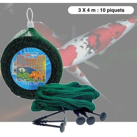 Filet 3 X 4 Anti Héron Et Anti Feuilles Pour Bassins De Jardin Et Étangs