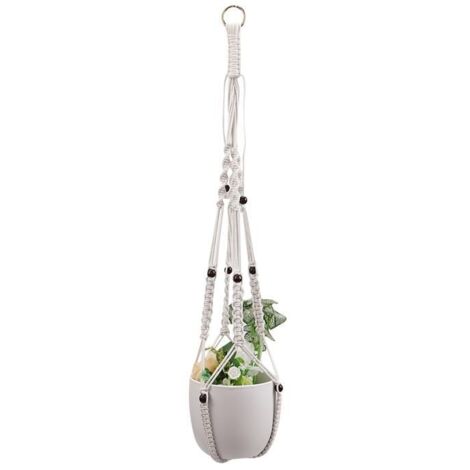 Filet à cordon de coton pour pot de fleurs de jardinage, décoration d'intérieur