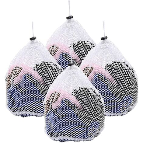 Filet À Linge, Sac À Linge 4 Pièces, Filet À Linge pour Machine À Laver, Filet À Linge, Sac À Linge en Filet pour sous-Vêtements, Chemises, Chaussettes, sous-Vêtements