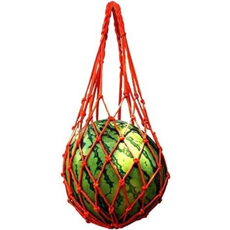 Filet à melons, lot de 5, idéal pour la culture de cantaloups et de pastèques en jardin vertical (orange)