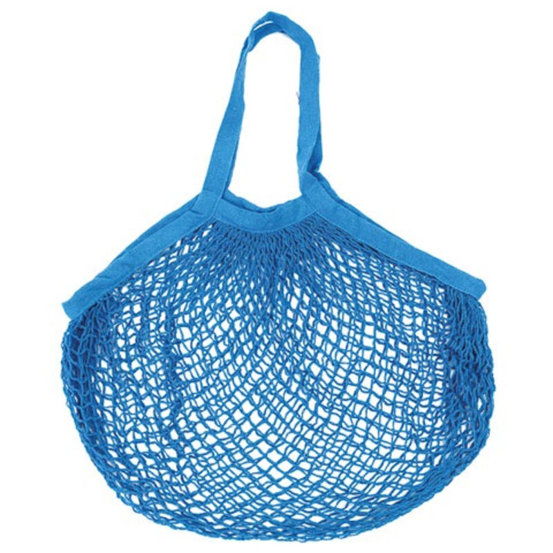 SIDEBAG Filet &agrave; Provisions En Coton Turquoise - 