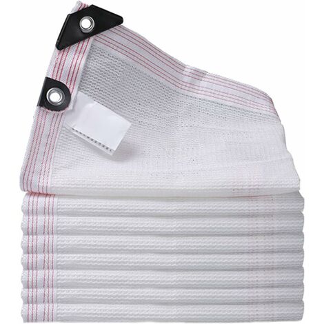 Filet anti chaleur Filet D'ombrage Bache Pour Pergola, Serre Jardin GrangÉ Voile D Ombrage Rectangulaire Toile d'Ombrage, Disponible dans Une VariÉTÉ De Tailles,blanc(Size: 3x4m/9.84x13.12ft)
