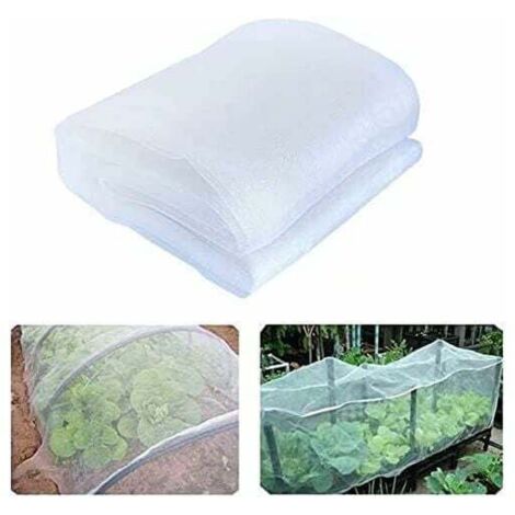 Filet Anti Insecte, 2.5 x 6 M Filet de Protection Anti-Insectes, Filet Anti Insecte Potager, Maille Fine Anti-Insecte en Maille, Filets pour Jardin, Filet Anti-Insectes pour légumes