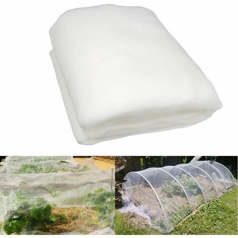 Filet Anti Insecte 3m x 10m, Filets pour Jardin, Filet Anti Insecte Potager, Maille Fine Anti-Insecte en Maille pour la Protection des Plantes, Fleurs, Légumes et Fruits