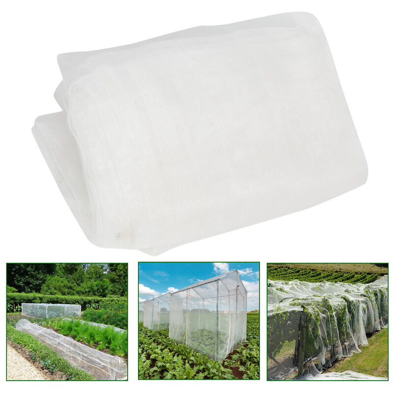 Einfeben - Filet Anti Insecte Filet de jardin protection légumes Filet de protection insectes 60 Maille filet 3x10M - Blanc