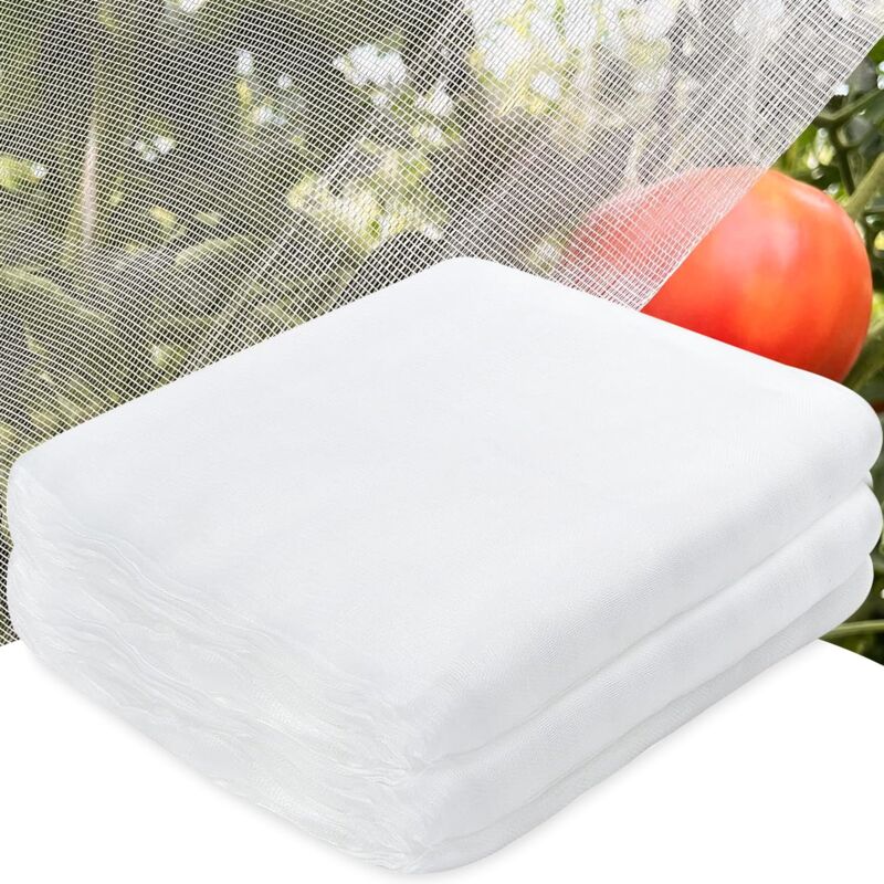 Filet Anti Insecte Potager, Filet Anti Insectes 3mx5m, Fine Filets Anti-Insectes Maille, Convient aux Fermes, Cours, Potagers, Jardins de Fleurs et