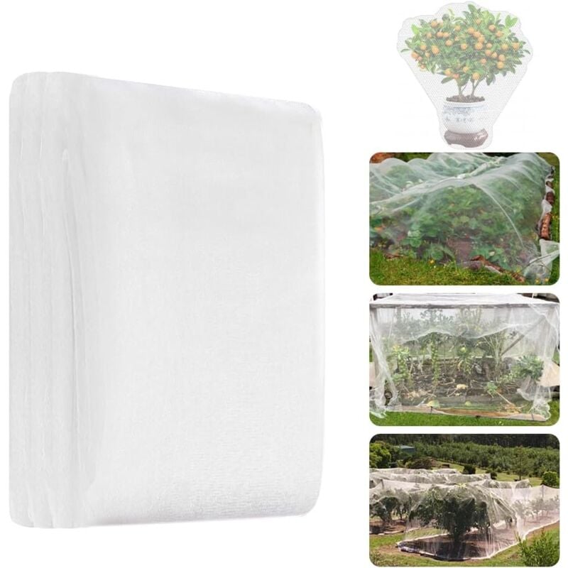 Filet Anti Insecte Potager-Taille 3 10m-Filet Protection Potager-Filet Anti Insecte Arbre Fruitier-Filet Anti Insecte pour Potager pour Légumes