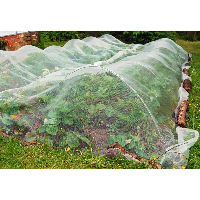 Filet anti-insectes 50gr/m² 4.8m x 10m Cristal - Cristal