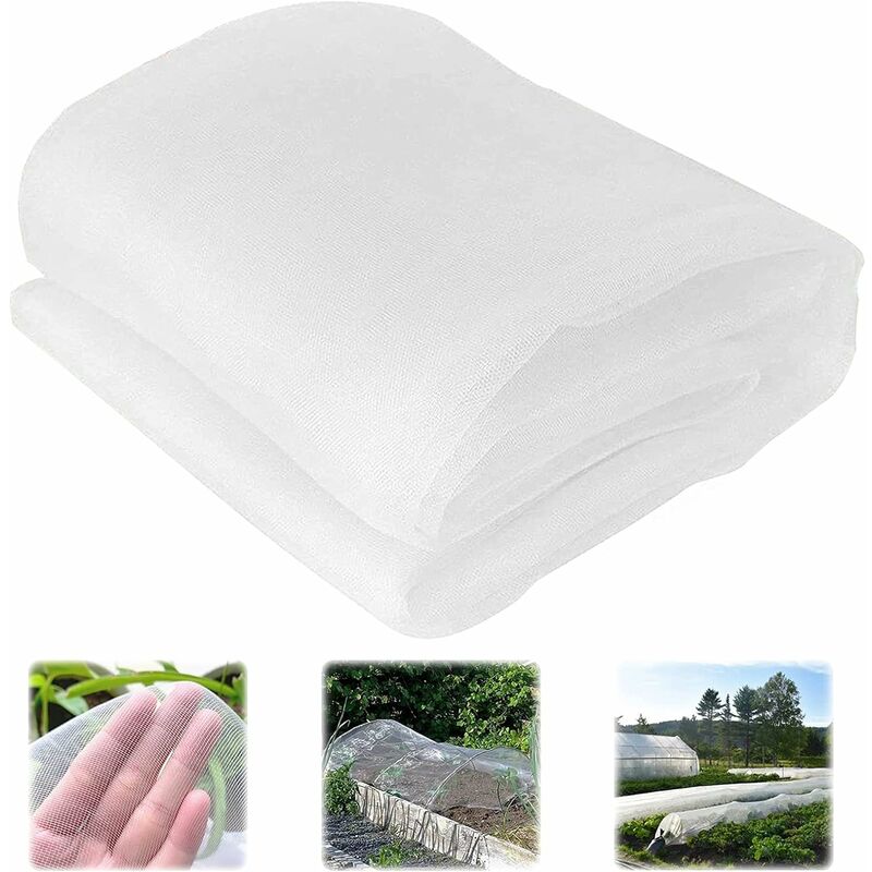 Filet Anti Insectes en Maille, Filet de Jardin Filet de Protection des légumes Plantes Maille Fine Filet Anti Insectes Potager, pour la Protection