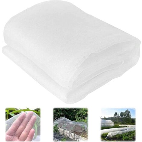 Filet Anti Insectes en Maille, Filet de Jardin Filet de Protection des légumes Plantes Maille Fine Filet Anti Insectes Potager, pour la Protection des Plantes Fleurs Légumes (3x6m)