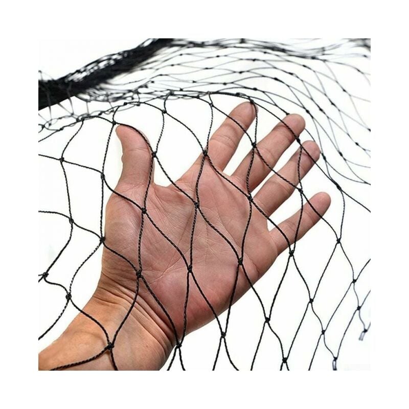 Filet anti-oiseaux, 15 x 5 m de large, filet anti-oiseaux, filet de protection solide pour bassin de jardin, pour fruits, légumes