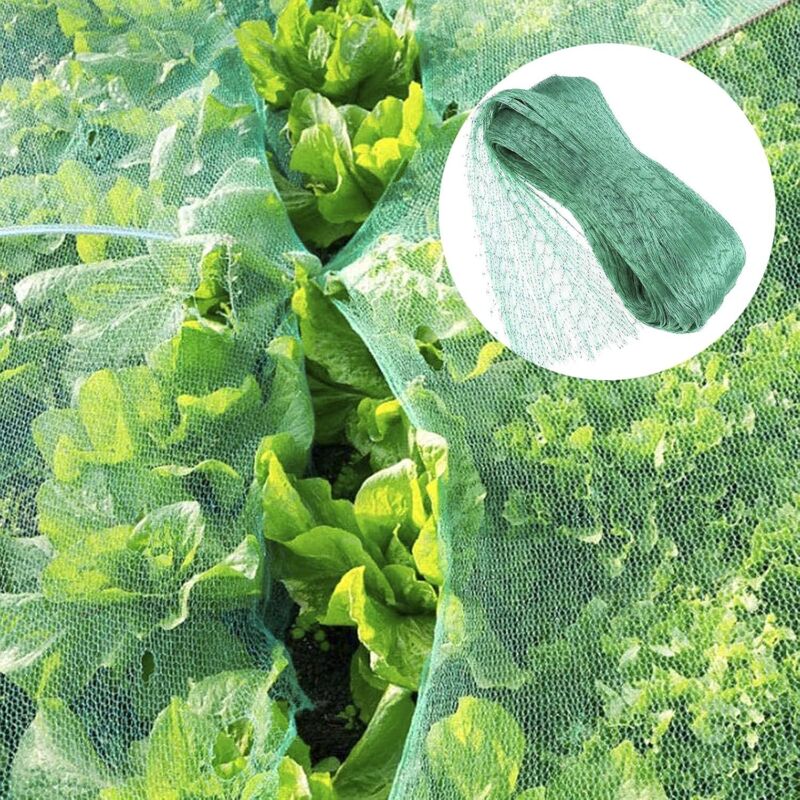 Filet Anti-Oiseaux 4 x 10 m/5 x 20 m Filet Protecteur de Jardin Filet de Protection pour Arbres de Cerise Raisin Pomme, Maille de 15 mm, Vert