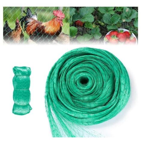 Filet anti-oiseaux 4x20m, protection pour arbres fruitiers et jardin contre les oiseaux.