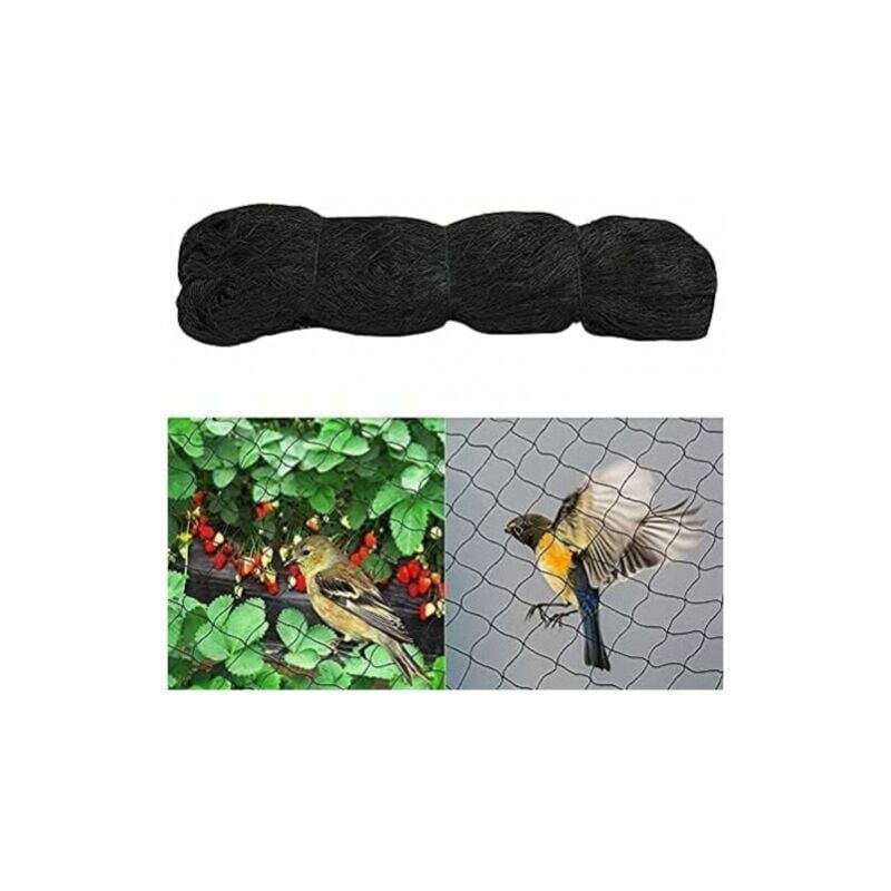 Filet Anti Oiseaux, 5m x 10m Filet Oiseaux, Filet Protection Oiseaux, Filet Arbre Fruitier, Filet Oiseaux Noir Protégez Arbres Fruitiers Et Les