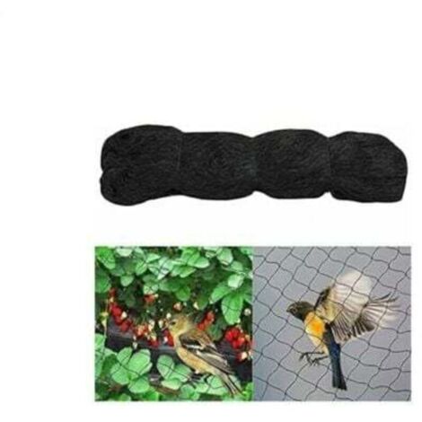 Filet Anti Oiseaux, 5m x 10m Filet Oiseaux, Filet Protection Oiseaux, Filet Arbre Fruitier, Filet Oiseaux Noir Protégez Arbres Fruitiers Et Les Légume des Dommages Causés