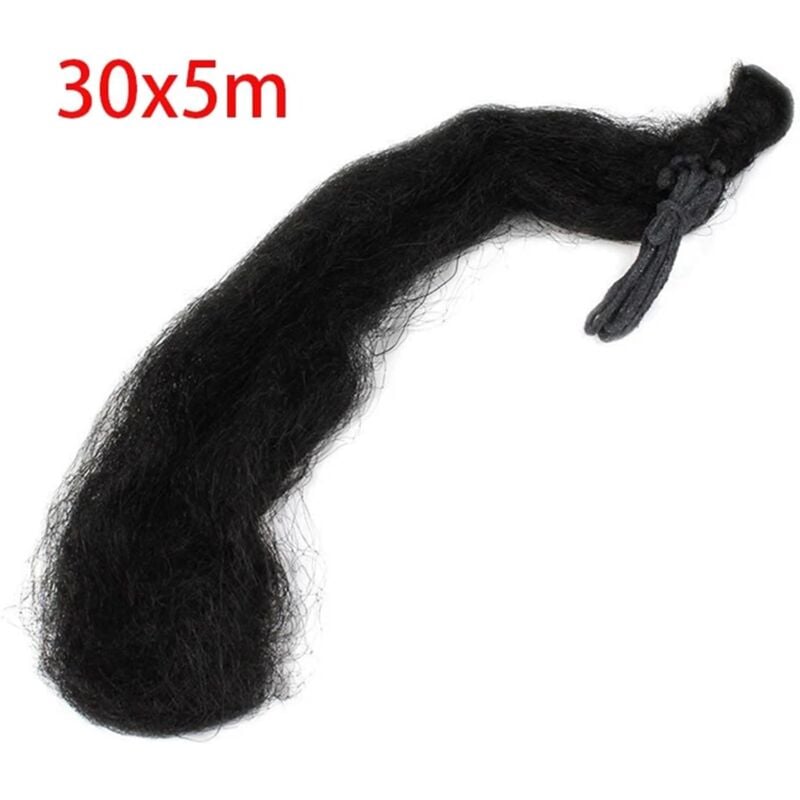 Filet anti-oiseaux noir pour arbres, fruits, plantes, jardins, étangs et vergers (30 x 5 m)