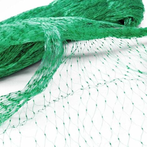 Filet anti-oiseaux Polyéthylène 4x10m Maille 15x15mm Résistant Intempéries et UV Protection Bassin