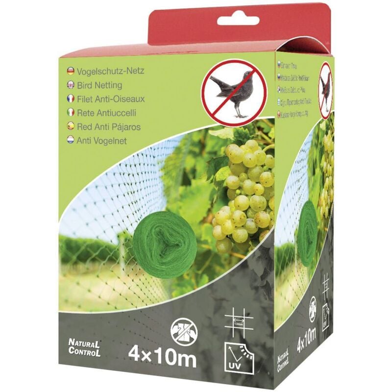 Filet anti-oiseaux Swissinno Natural-Control netting 4x10m Type de fonctions effet dissuasif 1 pc(s)