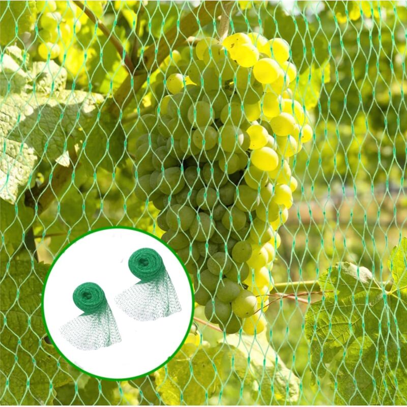 Filet Anti-Oiseaux,2pcs Jardin Oiseau Filet,Filet Anti Oiseaux pour Arbres Ffruitiers,Filet de Jardin Vert,Filet de Protection pour Arbres