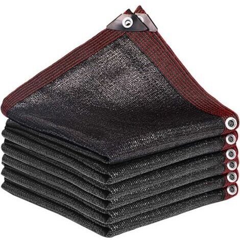 Filet anti-pollution noir avec protection UV Ojales pour tonnelle, jardin, serre, extérieur 2 x 8 m