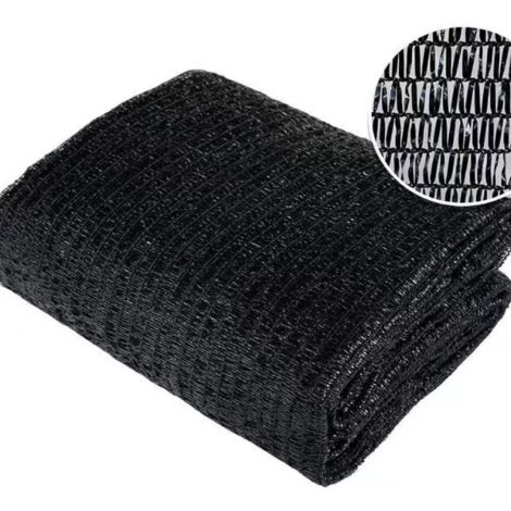Filet anti-poussière et pare-soleil noir à 3 aiguilles, filet de protection contre le charbon et le sable, 4 x 6 m