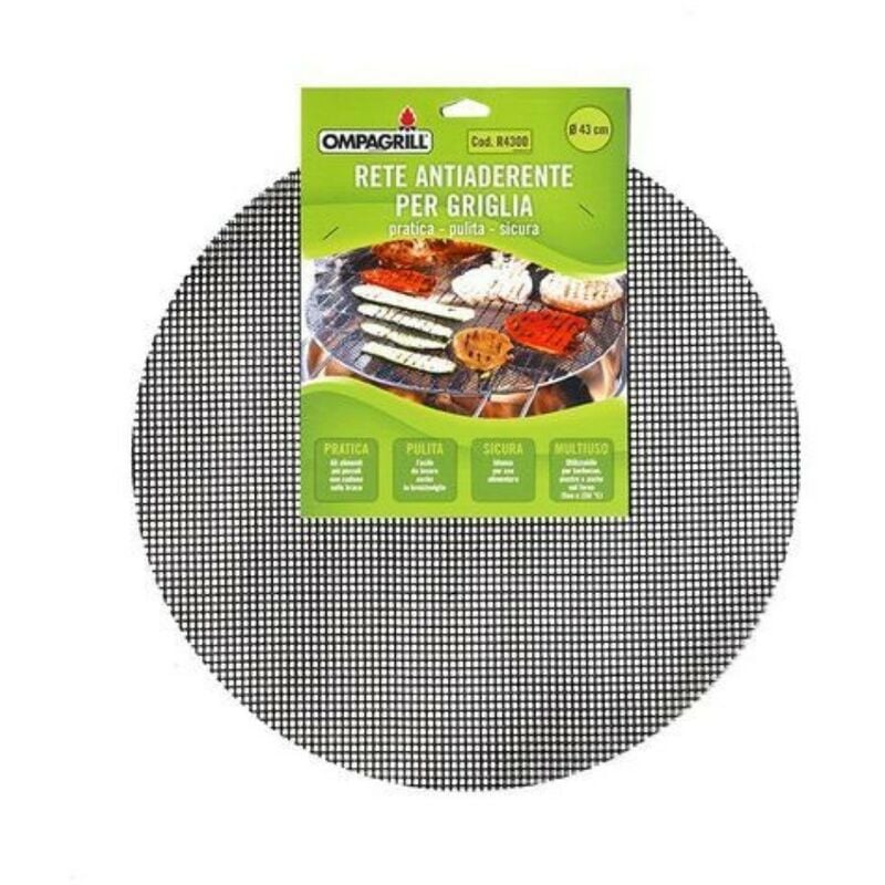 Iperbriko - Filet antiadhésif pour assiette ou grill 43 x 43 cm Ompagrill