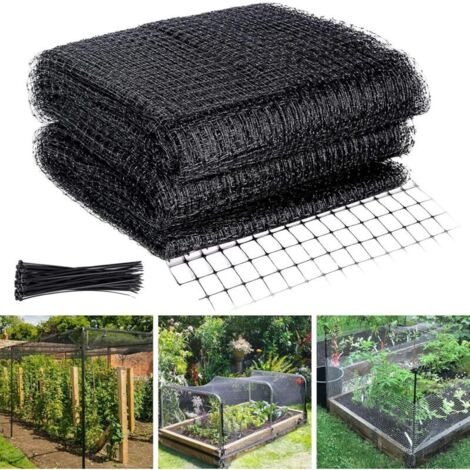 Filet Arbre Fruitier Anti Oiseaux, 4 X 10m Filet Anti Oiseaux, Filet Jardi, Réutilisable Filet Anti Oiseaux Protéger Fruits Fleurs des Animaux