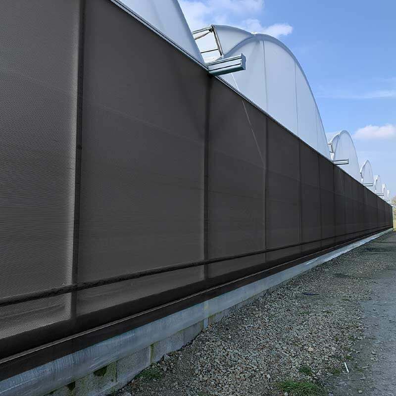 Atout Loisir - Filet Brise-vent - ombrage noir- 165 gr/m² - Long 41 m, Larg 4 m