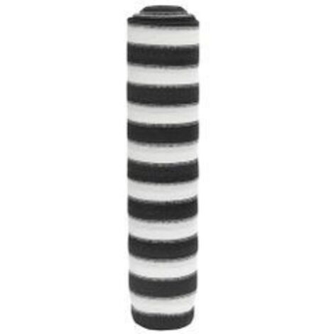 Filet brise-vue anthracite et blanc 1,5x10 m PEHD 75 g-m²