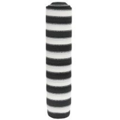 Filet brise-vue anthracite et blanc 1,5x25 m PEHD 195 g-m²