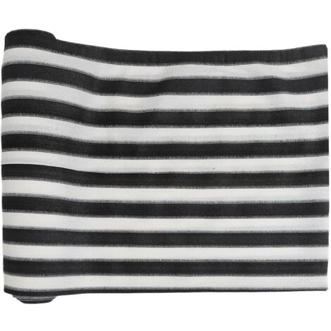 Filet brise-vue anthracite et blanc 1x25 m PEHD 75 g/m² CFW310778