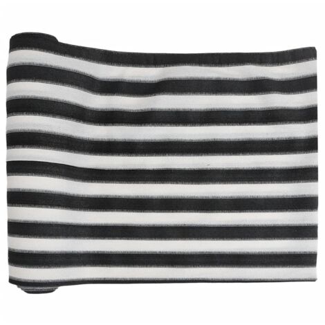 Filet brise-vue anthracite et blanc 2x10 m PEHD 75 g/m² CFW310778