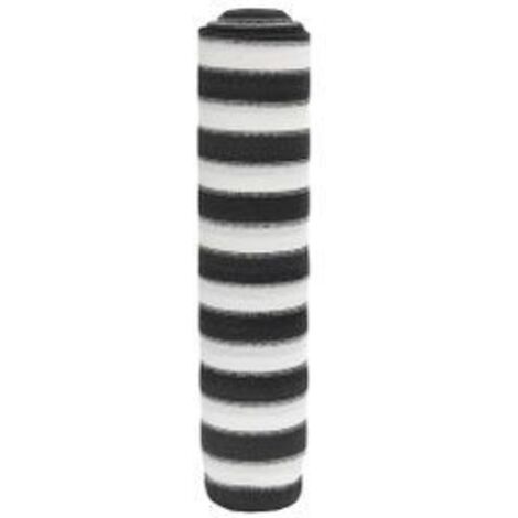 Filet brise-vue anthracite et blanc 2x25 m PEHD 150 g-m²