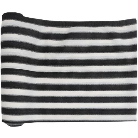 Filet brise-vue anthracite et blanc 2x25 m PEHD 75 g/m² CFW310778